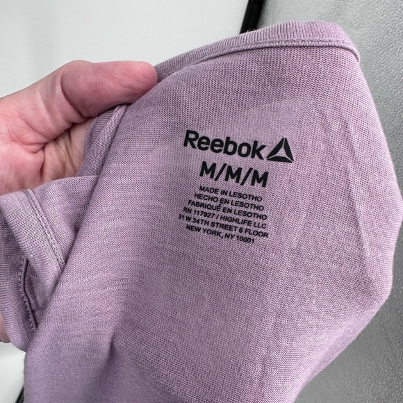 Reebok slim athletic sleeveless tank top in purple - Picture 5 of 6